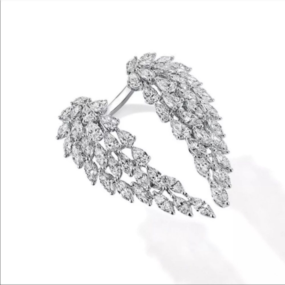 NEW 925 Silver Angel Wings Opening Adjustable Beautiful Ring - Picture 4 of 4